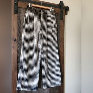 Everlane High Waisted Draped Pant, Way-high Slouch pant Gingham
